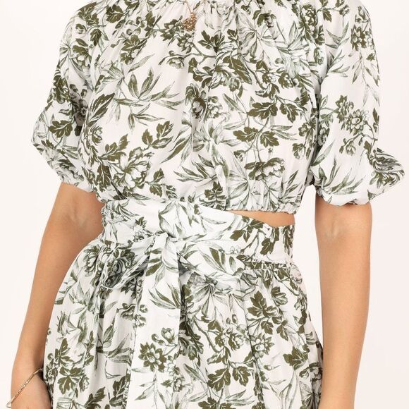 Petal & Pup NWT DELILAH SET - GREEN FLORAL SIZE Large - Picture 5 of 13